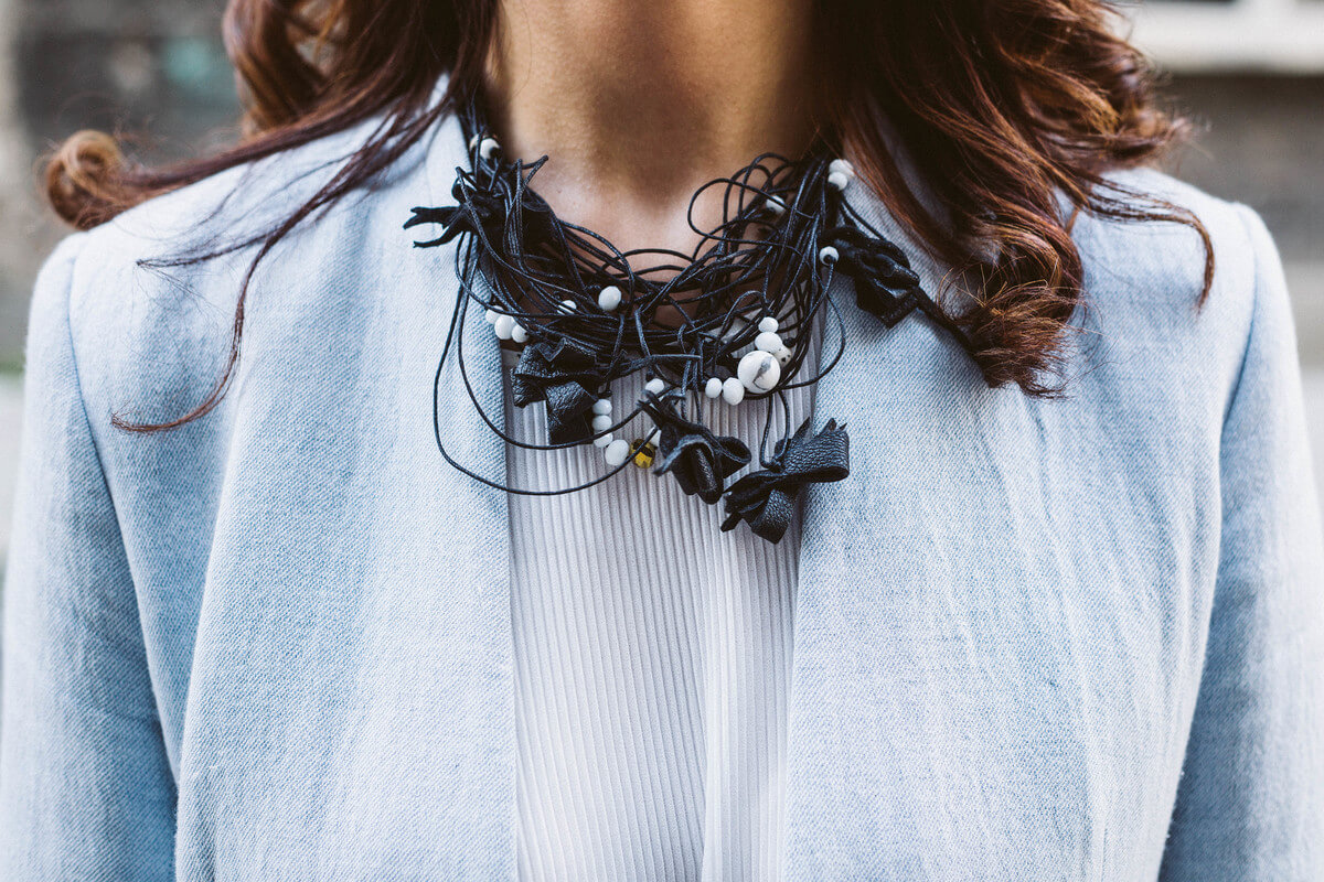 leather necklace