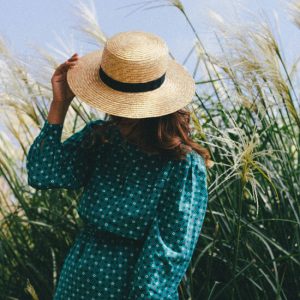 Showing my hat in Botanical Garden, Balchik